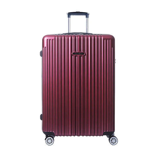 日本専用エリア【送料無料】【NaSaDen】ジッパースーツケース   ベルゲンレッド 22/26/29インチ 新無憂 限量クラシック【台湾直送】 NaSaDen行李箱