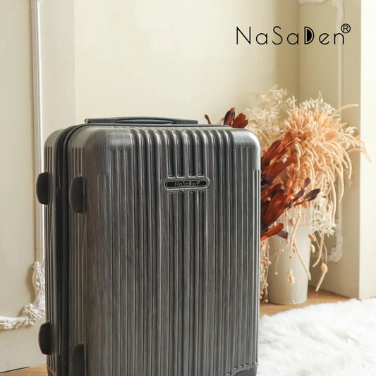 日本専用エリア【送料無料】【NaSaDen】ジッパースーツケース  ノーソンブラック 22/26インチ 新無憂 限量クラシック【台湾直送】 NaSaDen行李箱