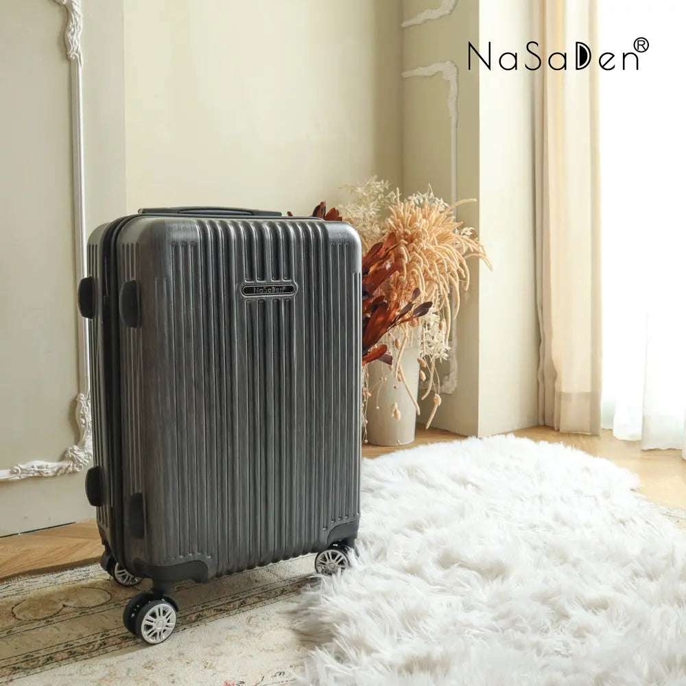 日本専用エリア【送料無料】【NaSaDen】ジッパースーツケース  ノーソンブラック 22/26インチ 新無憂 限量クラシック【台湾直送】 NaSaDen行李箱