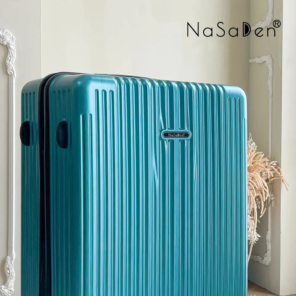 日本専用エリア【送料無料】【NaSaDen】ジッパースーツケース  レイクグリーン 22/29インチ 新無憂 限量クラシック【台湾直送】 NaSaDen行李箱