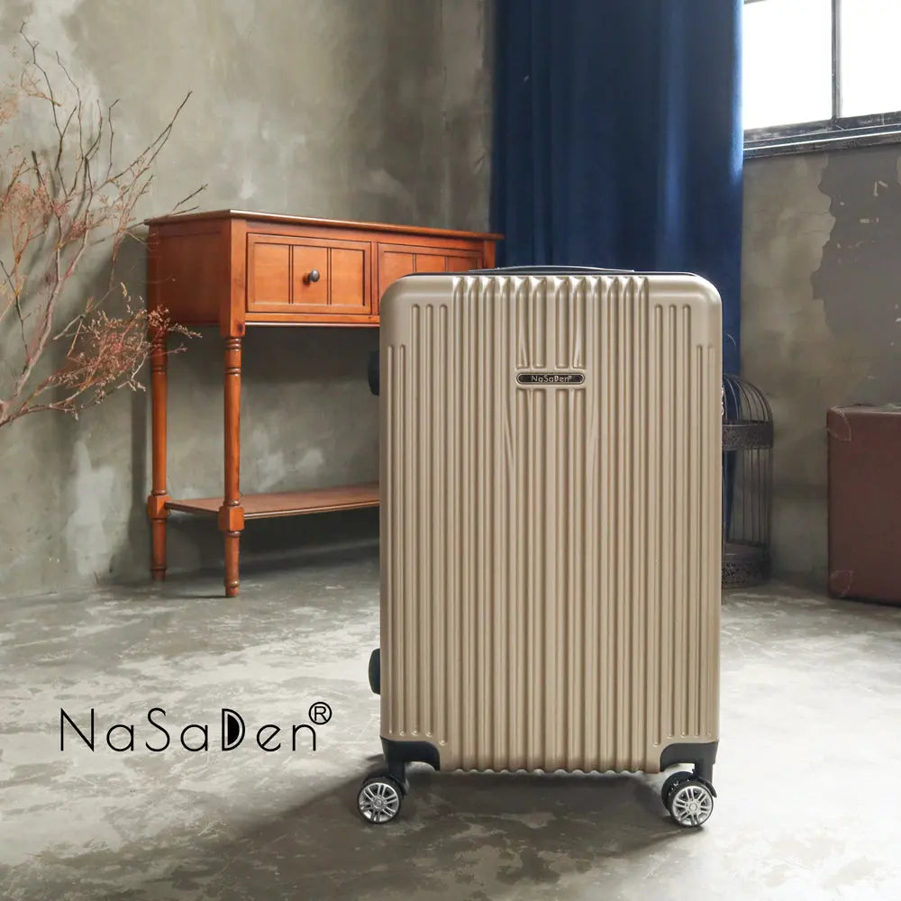 日本専用エリア【送料無料】【NaSaDen】ジッパースーツケース ラクダゴールド 26/29インチ 新無憂 限量クラシック【台湾直送】 NaSaDen行李箱