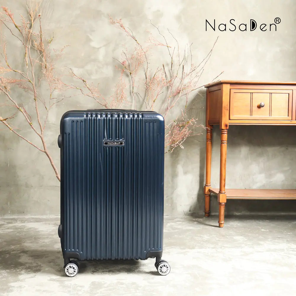 日本専用エリア【送料無料】【NaSaDen】ジッパースーツケース  濃紺色 26/29インチ 新無憂 限量クラシック【台湾直送】 NaSaDen行李箱