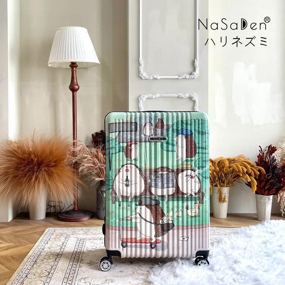 日本専用エリア【送料無料】【NaSaDen】ジッパースーツケース   【Fujikao】共同ブランド森林の散策 22/26/29インチ 新無憂 限量クラシック【台湾直送】 NaSaDen行李箱