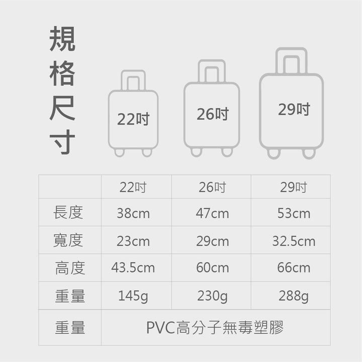 德國NaSaDen納莎登品牌免脫拉鏈開箱行李箱保護套