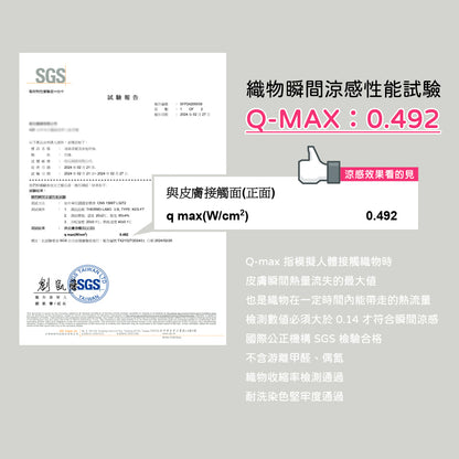 Crocodile Q-Max0.492 冰淇淋涼感床包
