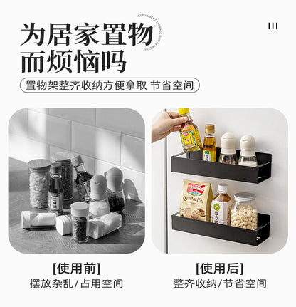 碳鋼冰箱磁吸免打孔調味料收納置物架