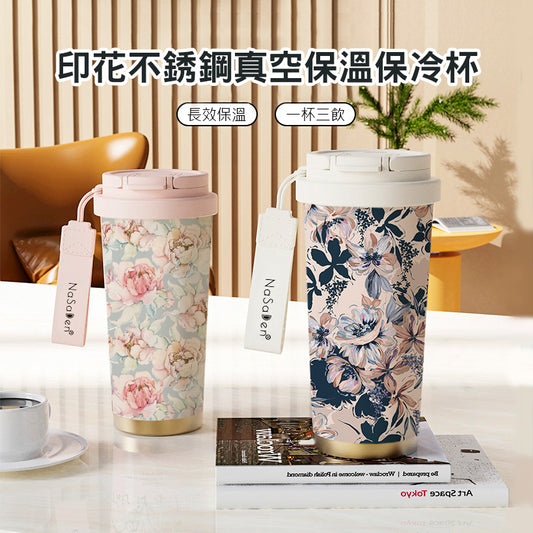 【LHS】プリント入りステンレス真空断熱マグ