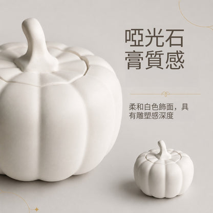 萬聖節石膏南瓜香氛蠟燭節日生日禮物伴手禮擺件