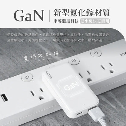 【KINYO】超薄名片型雙孔PD充電器 KINYO