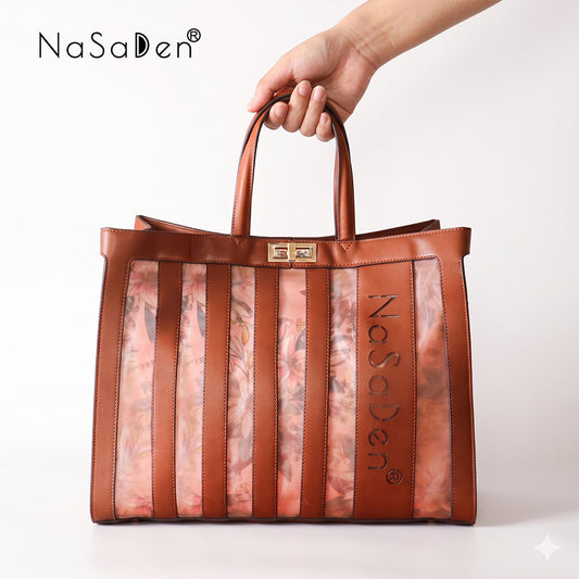 NaSaDen 女優フレイヤのファンタジーフラワーラブ同名のホローバッグ レディースバッグ/ハンドバッグ/トートバッグ/ビジネスハンドバッグ/トートバッグ/レザーバッグ