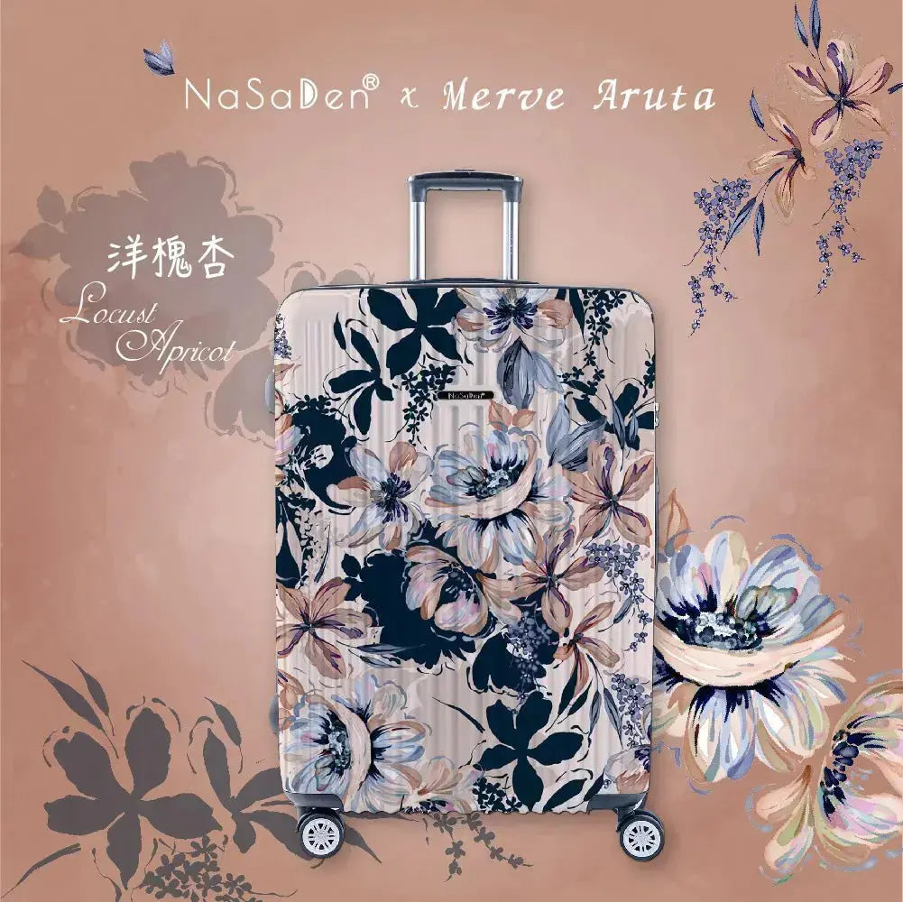 二代版 毓 NaSaDen納莎登新無憂【花的圓舞曲系列】獨特印花拉鍊行李箱22/26/29吋 - 采寓生活館采寓生活館